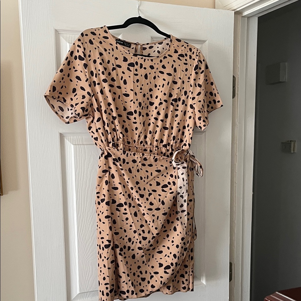 Stylish Tan and Black Women's Dress